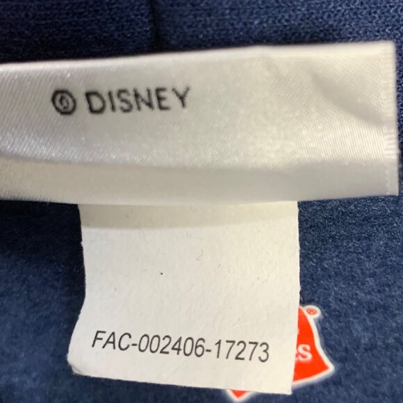 VTG Disneyland Blue Hoodie M Mickey Mouse D Logo Disney Apparel Kangaroo Pocket - Picture 8 of 8